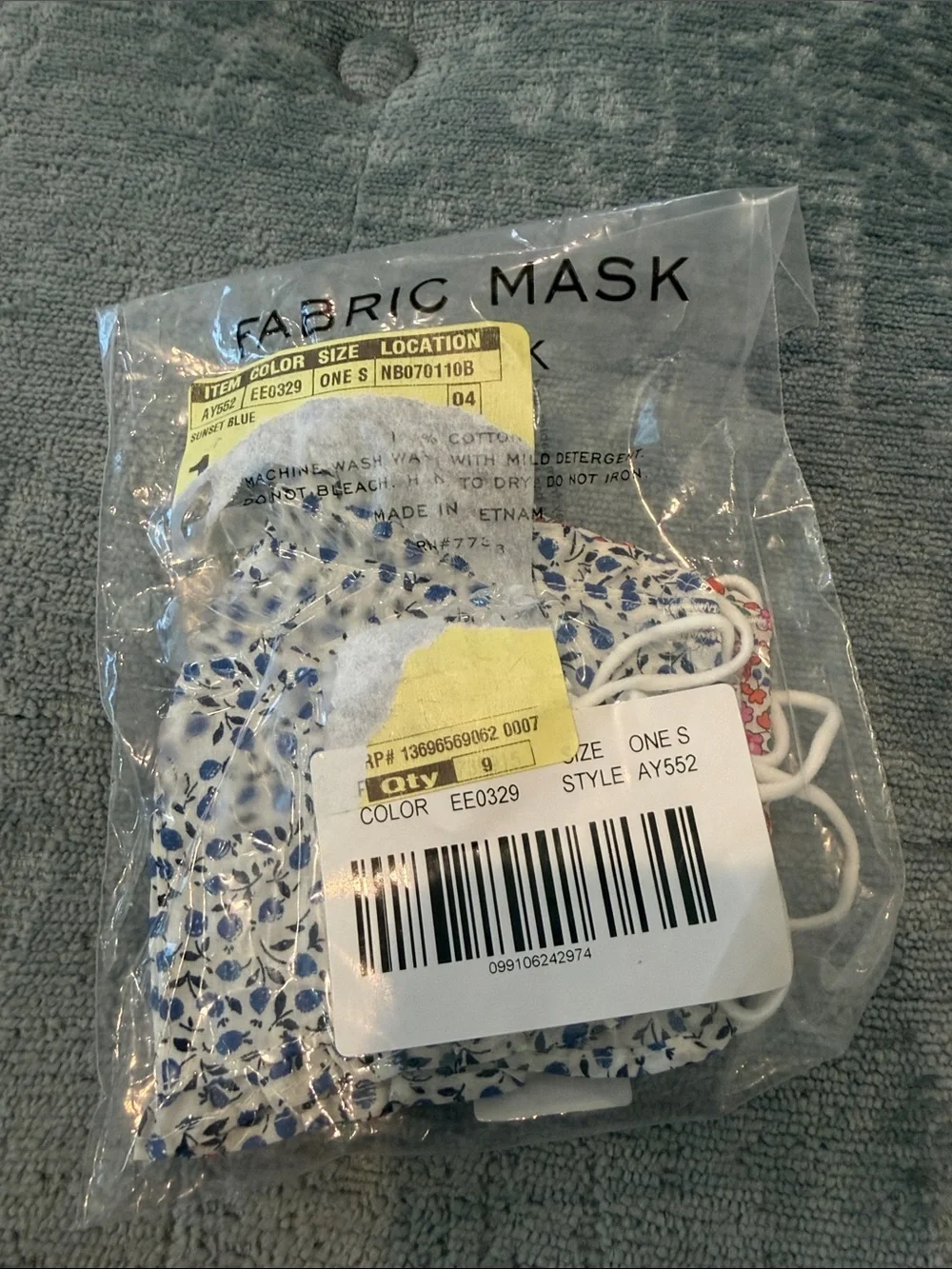 NEW Lot of 2 J.Crew Liberty of London Fabric Face Masks